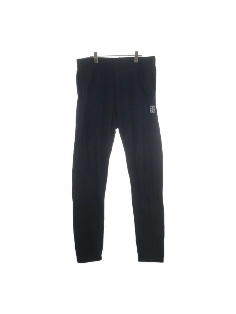 Chrome Hearts Y NOT Sweatpants Logo Embroidery Black Pants